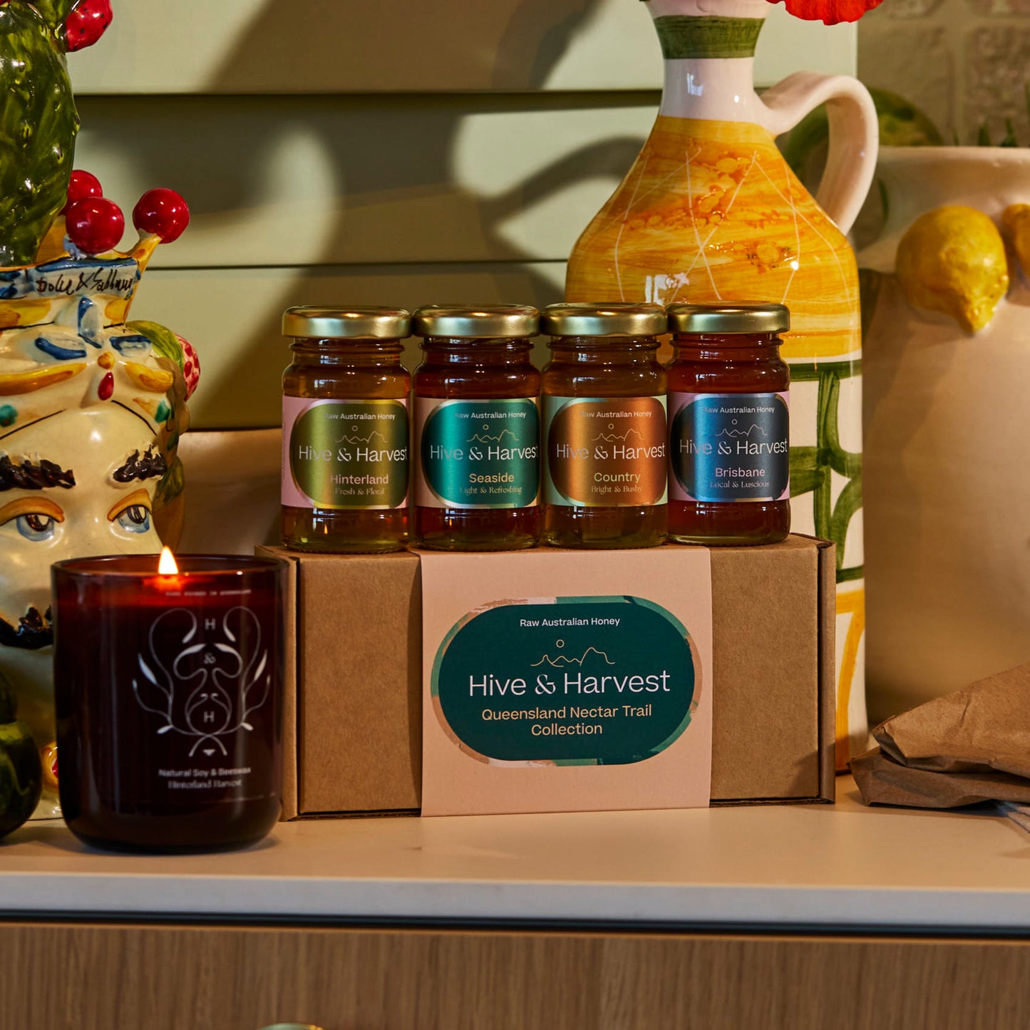 Queensland Nectar Trail Collection – 4 Varieties of Pure Queensland Honey
