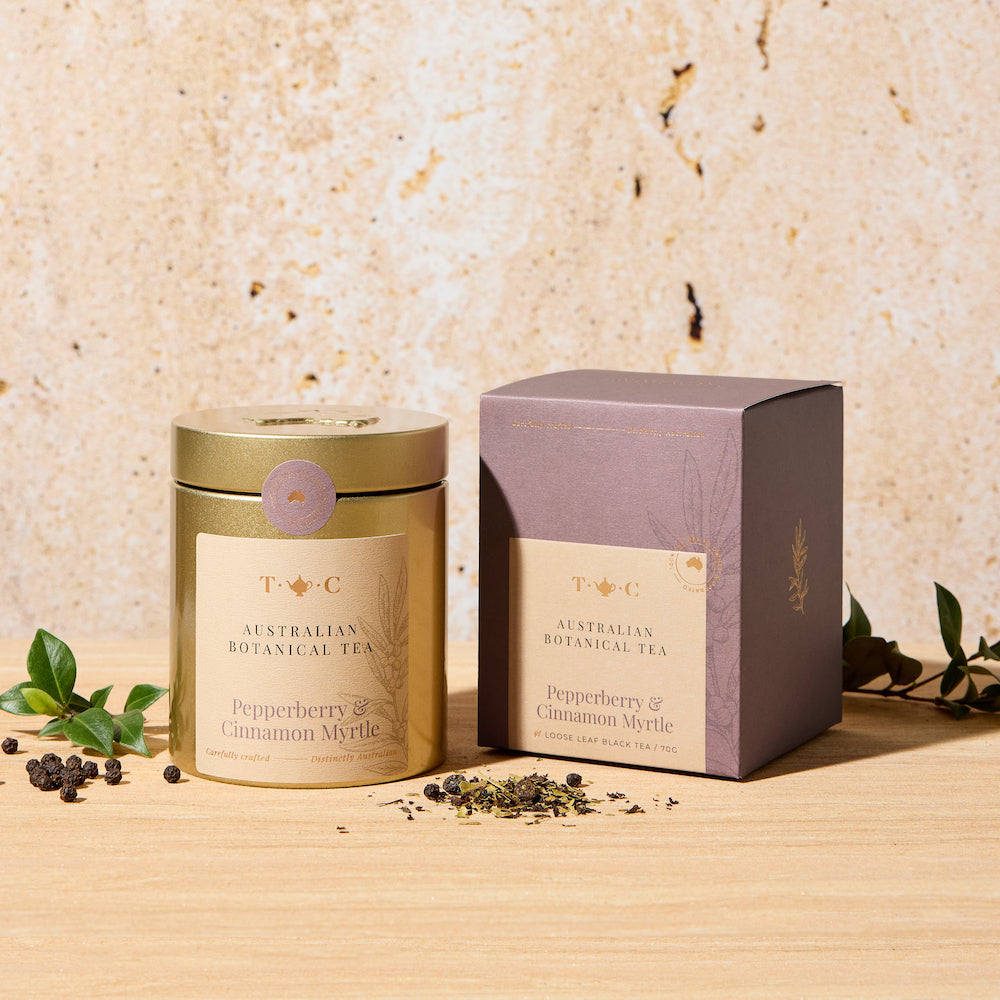 The Tea Centre Pepperberry & Cinnamon Myrtle Loose Leaf Tea Tin