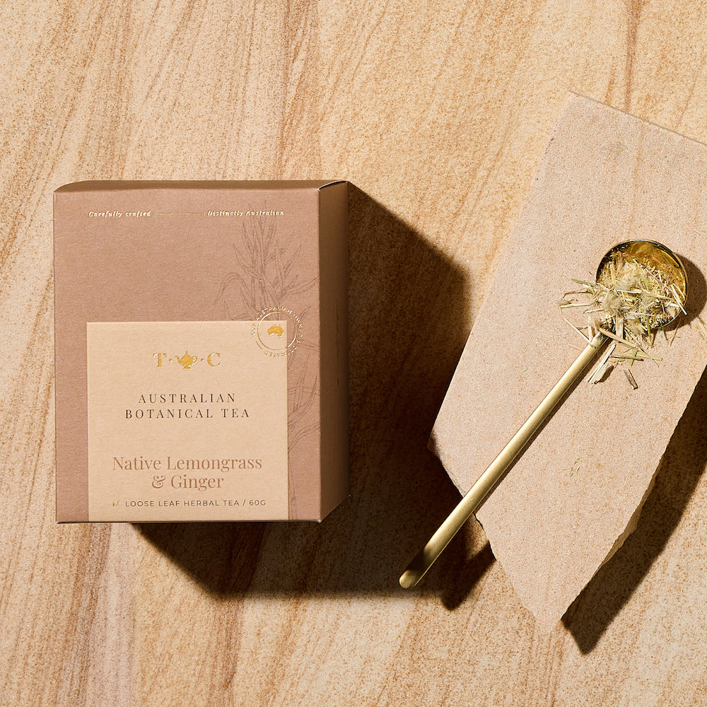 The Tea Centre Native Lemongrass & Ginger Loose Leaf Tea Tin