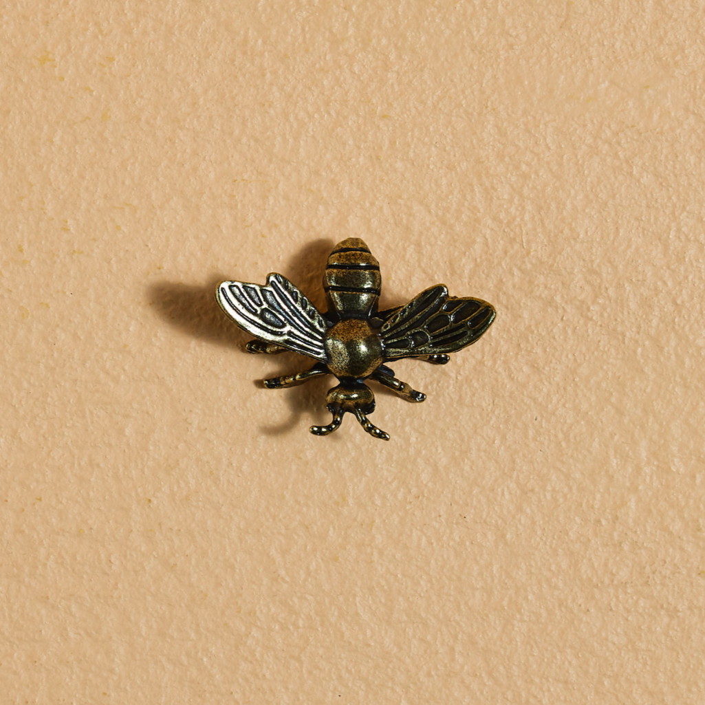Gold Bee Dancer - Brass Ornament