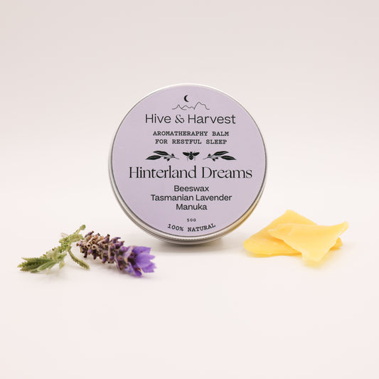 Hinterland Dreams Aromatherapy Balm – Calming Beeswax & Lavender Sleep Balm