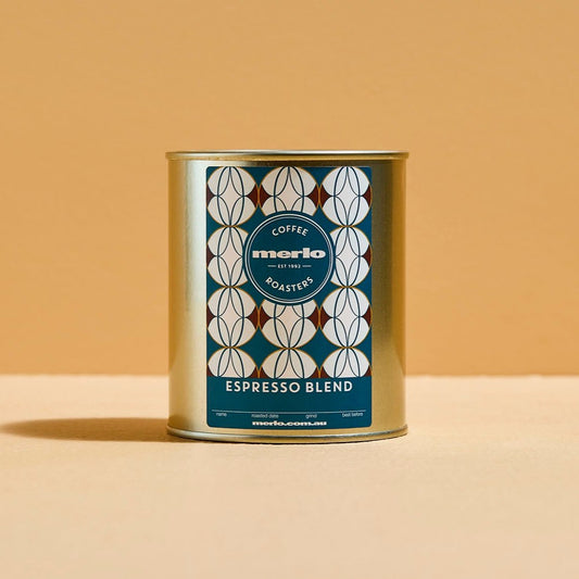 Merlo Espresso Whole Coffee Beans – 200g Tin