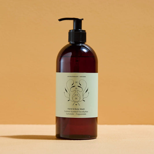 Hand & Body Wash – Lemon Scented Eucalyptus, Lavender & Peppermint (500ml)
