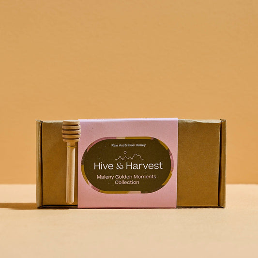 Maleny Golden Moments Honey Gift Set – Wildflower Honey Petite Jars with Heartfelt Messages