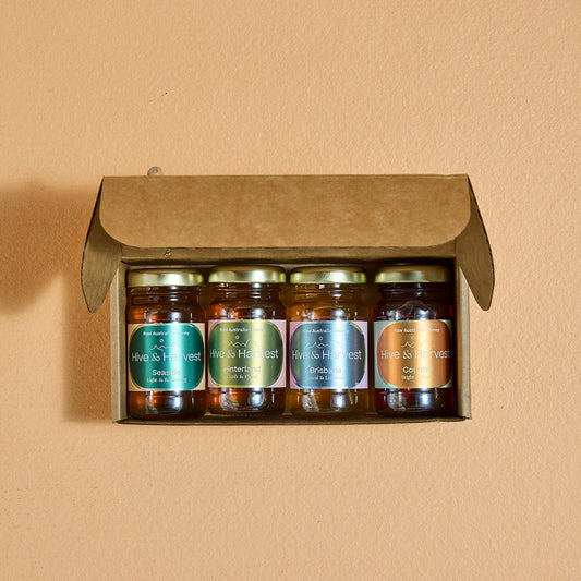 Queensland Nectar Trail Collection – 4 Varieties of Pure Queensland Honey