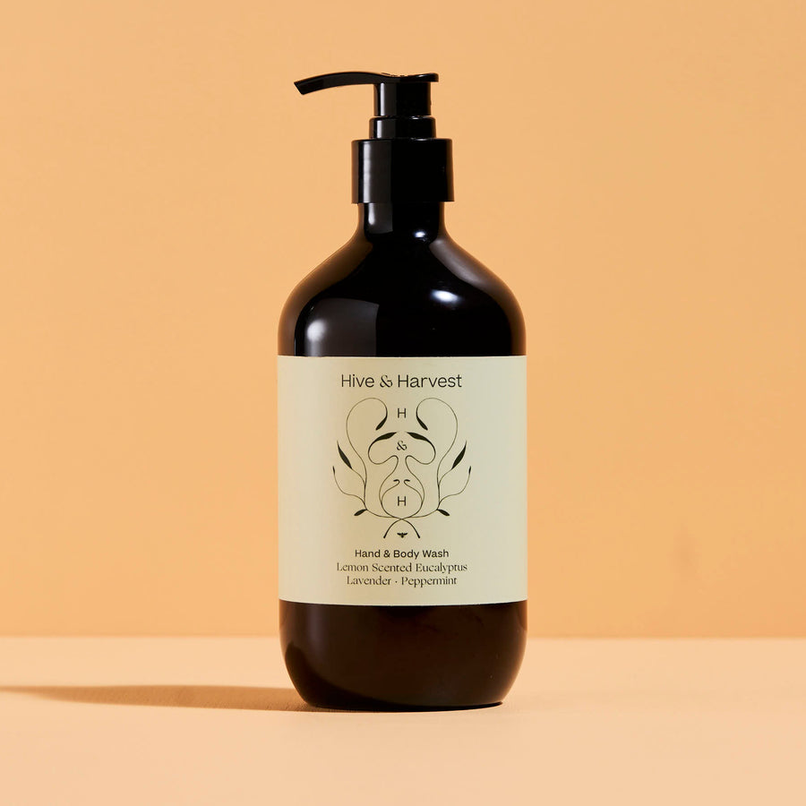 Hand & Body Wash – Lemon Scented Eucalyptus, Lavender & Peppermint (500ml)