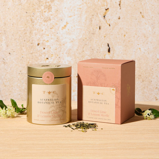 The Tea Centre Desert Lime & Lemon Myrtle Loose Leaf Tea Tin