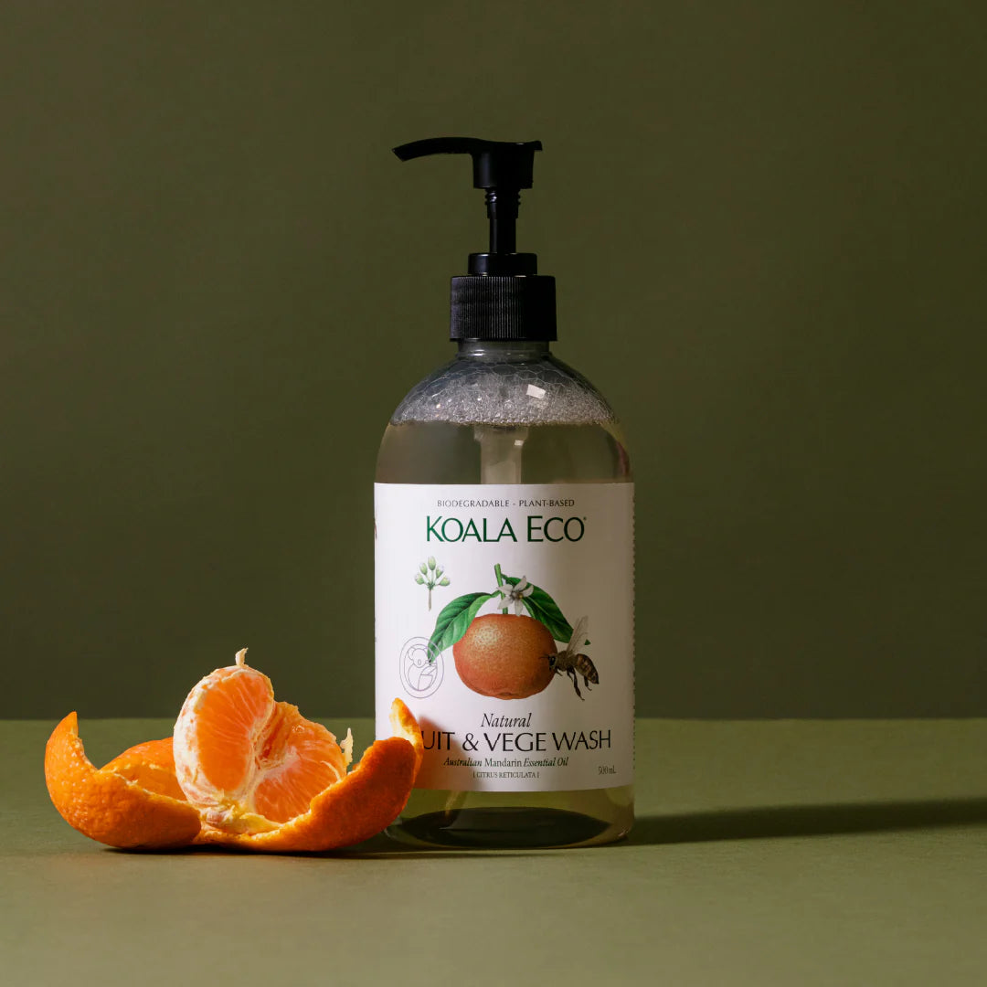 Natural Fruit & Vege Wash – Koala Eco  Mandarin | 500mL