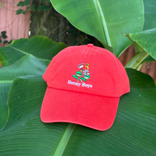Honey Boys Snap Cap Racing Red