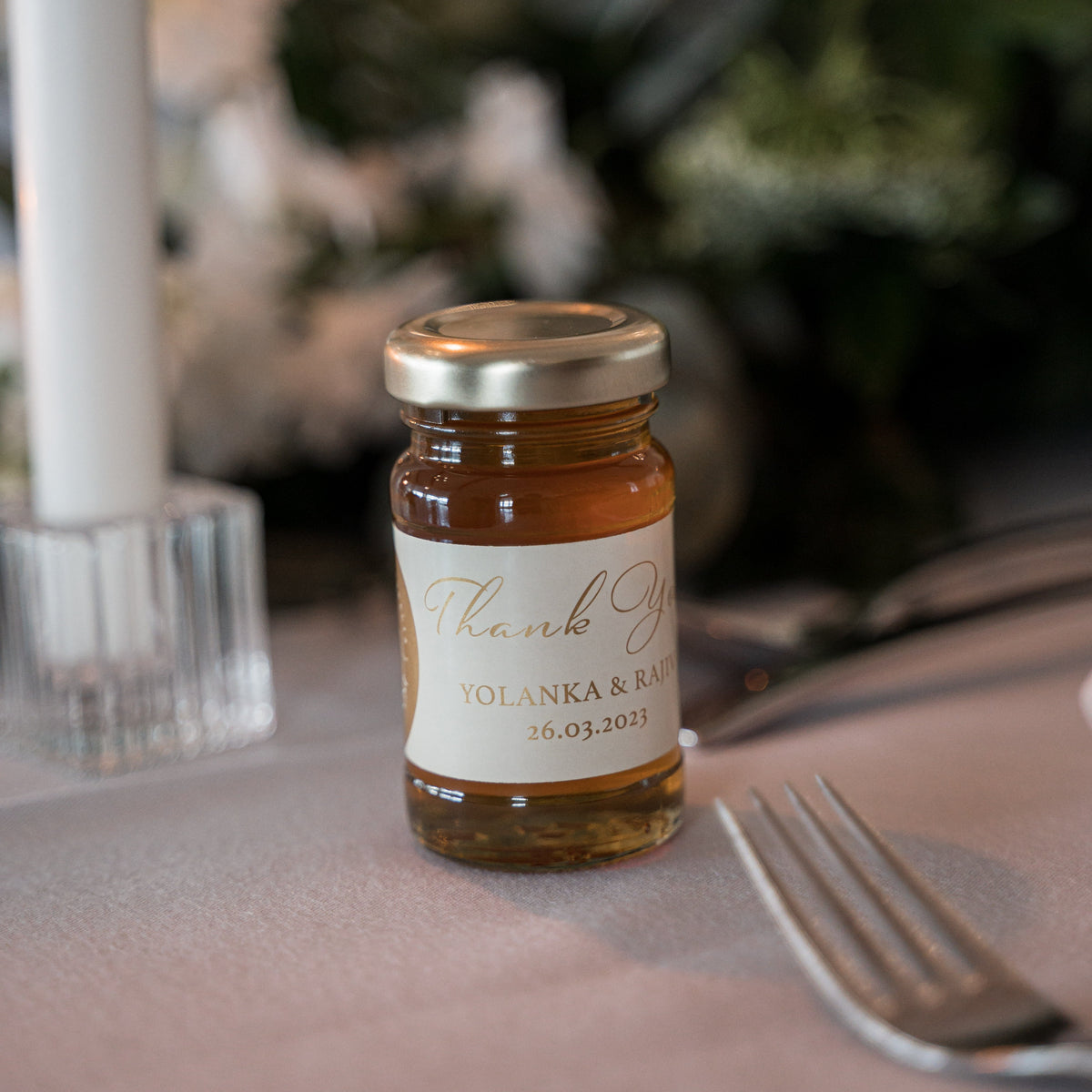 Custom Label Honey Petite Wedding Favours