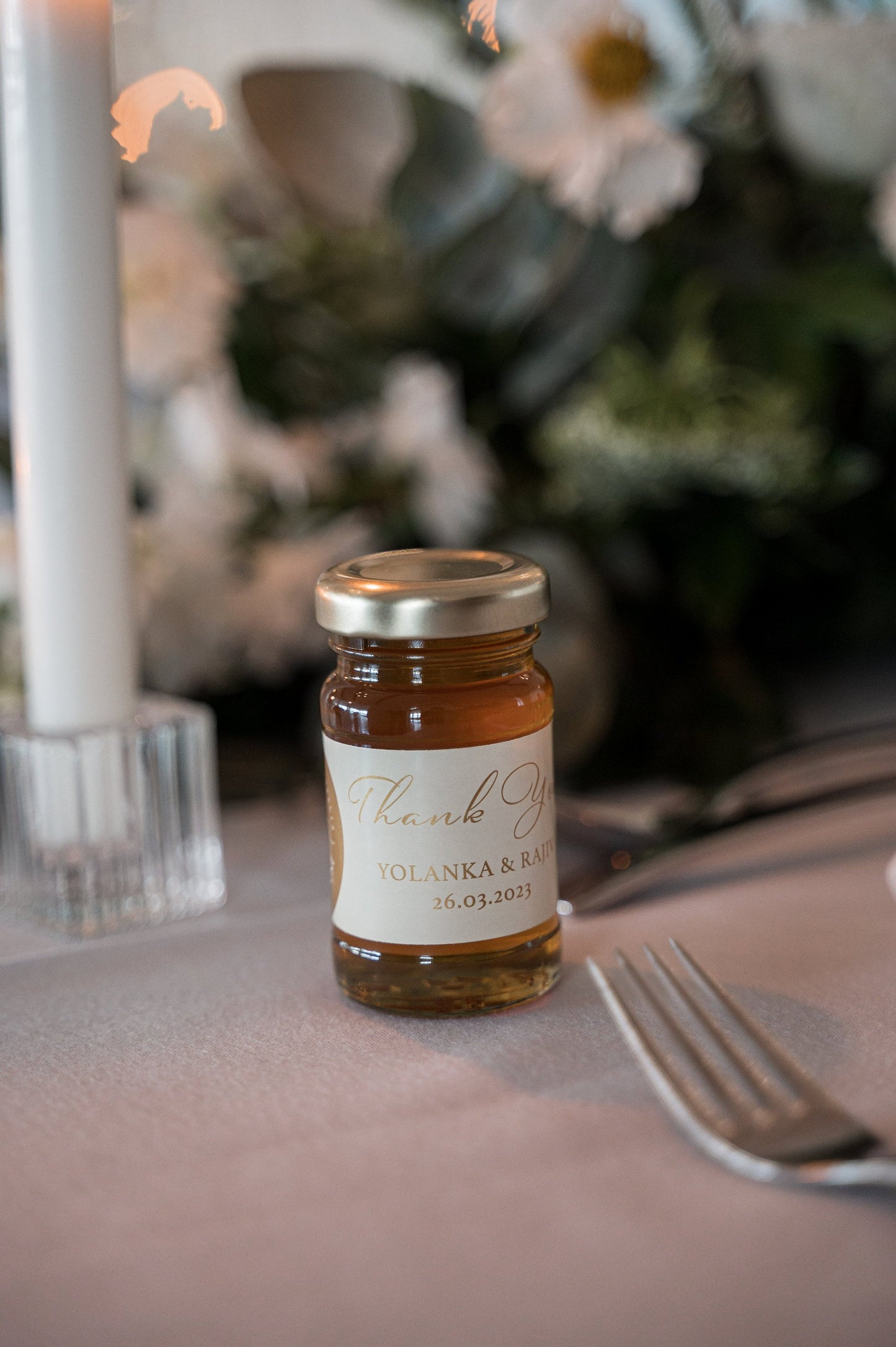 Maleny Honey Petite Wedding Packages. Customised / Bespoke label design. Raw Australian Honey from Hive & Harvest Farm, Sunshine Coast.